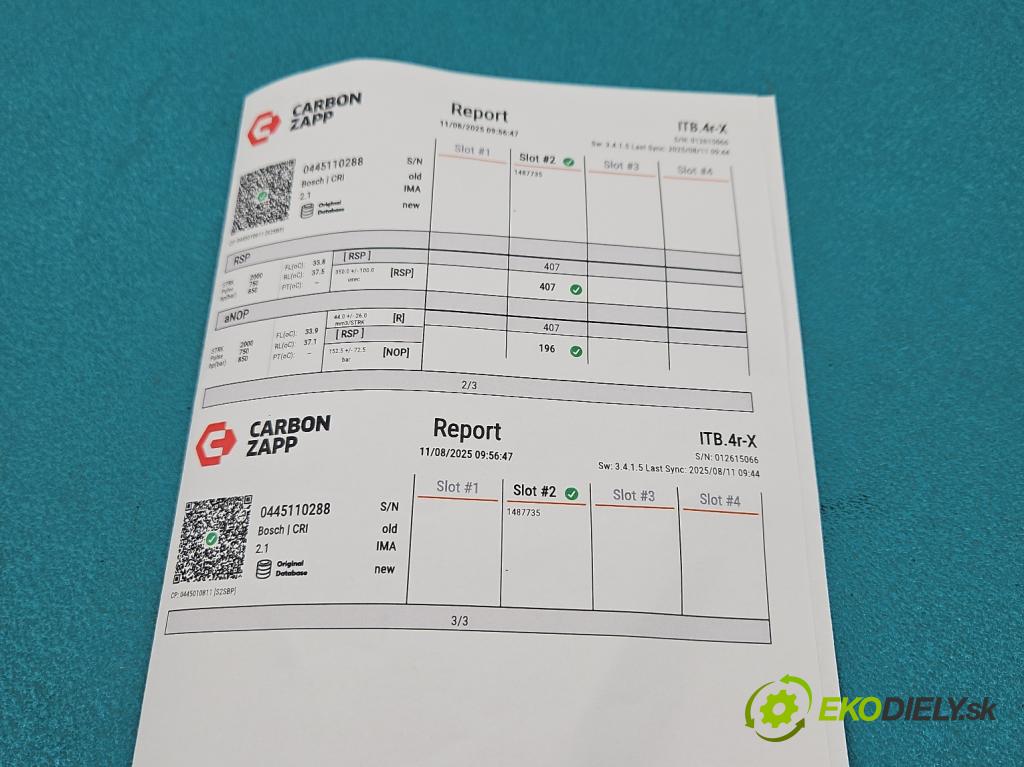 Honda Civic VIII 2006-2011 2.1 i-CTDi N22A2 141 HP manual 104 kW 2131 cm3 5- vstrek 0445110288 (Vstrekovač paliva)