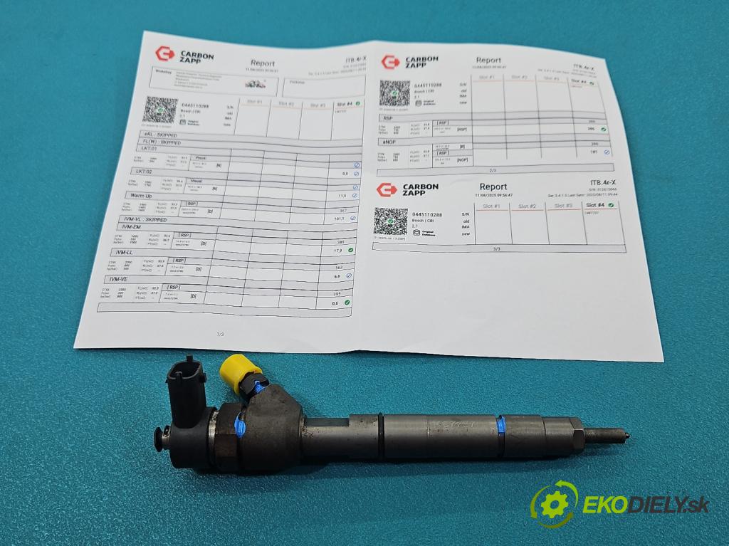 Honda Civic VIII 2006-2011 2.1 i-CTDi N22A2 141 HP manual 104 kW 2131 cm3 5- vstrek 0445110288 (Vstrekovač paliva)