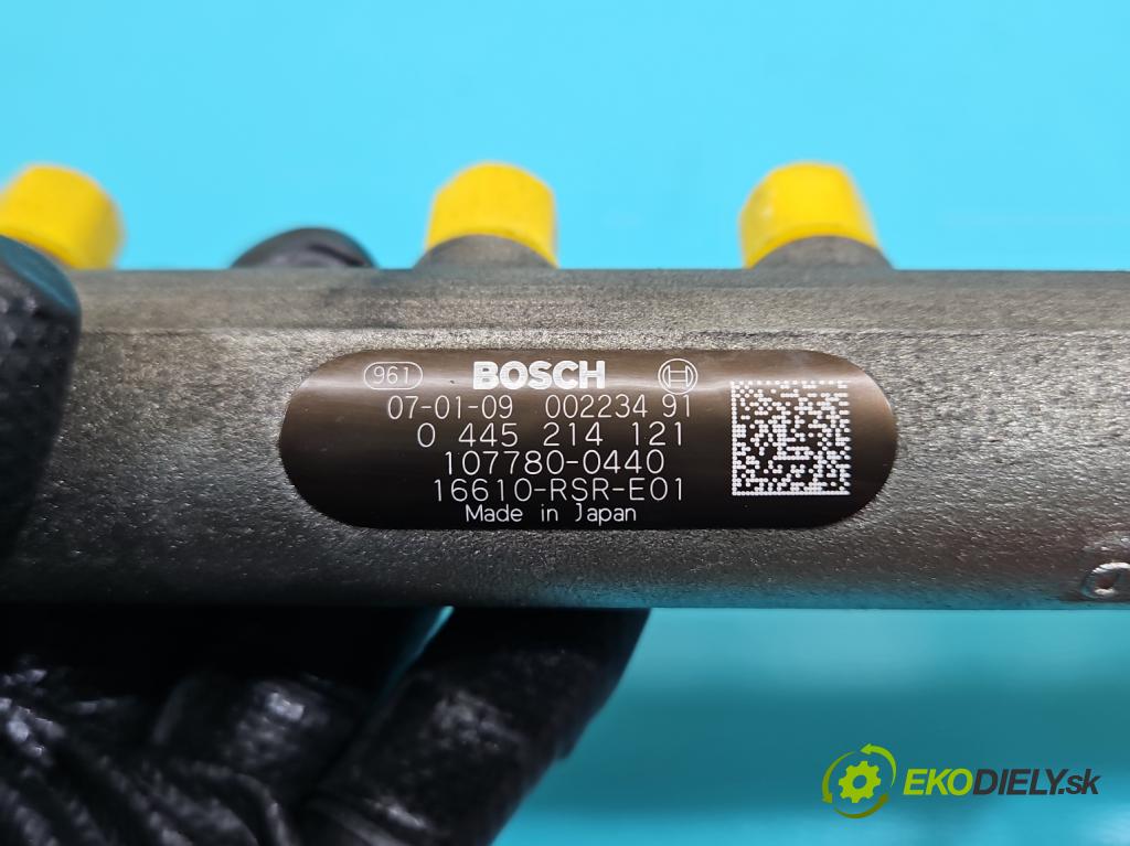 Honda Civic VIII 2006-2011 2.1 i-CTDi N22A2 141 HP manual 104 kW 2131 cm3 5- lišta vstrekovacia 0445214121 (Vstrekovacia lišta)