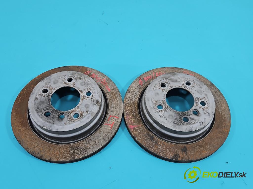 Bmw 3 E90 2005-2013 2.0d 163 HP manual 120 kW 1995 cm3 5- Štíty: brzdové zadné 