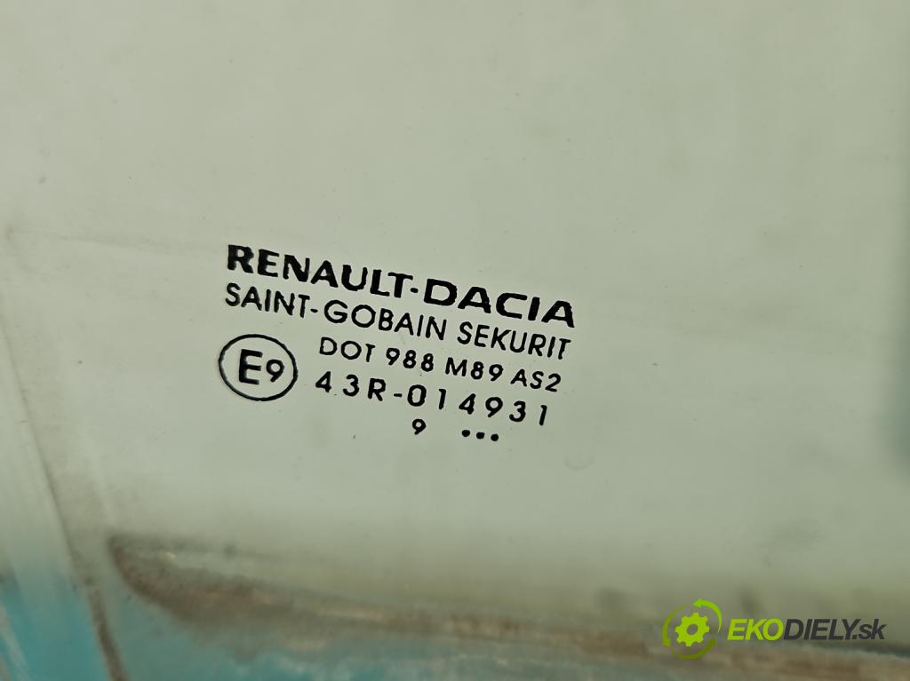 Dacia Dokker 2012- 1.3 TCE: 102 hp manual 75 kW 1332 cm3 5- sklo dveře přední pravé