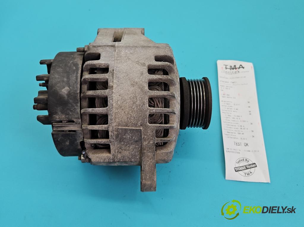 Opel Astra III 2004-2014 1.9 cdti 120 hp manual 88 kW 1910 cm3 5- Alternator 0986048793 (Alternátor)