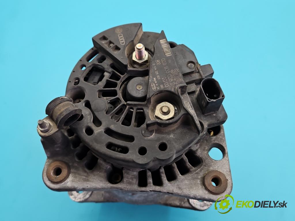 Seat Toledo II 1998-2004 1.6 16v 105 HP manual 77 kW 1598 cm3 4- Alternator 028903028D (Alternátor)