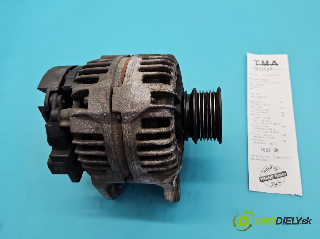 Seat Toledo II 1998-2004 1.6 16v 105 HP manual 77 kW 1598 cm3 4- Alternator 028903028D (Alternátor)