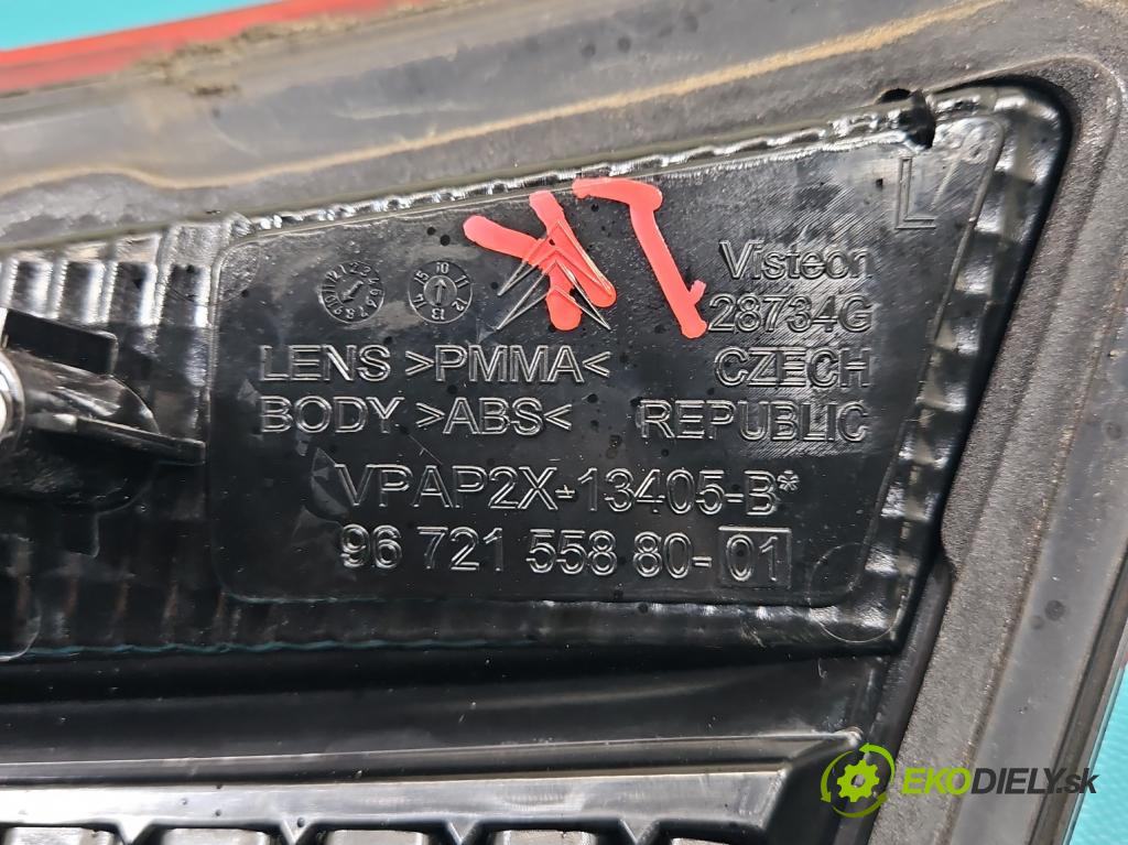 Citroen C4 II 2010-2017 2.0 hdi 150 HP manual 110 kW 1997 cm3 5- svetlo / reflektor zadné ľavé 9672155880 (Kľučka dverí ostatné)