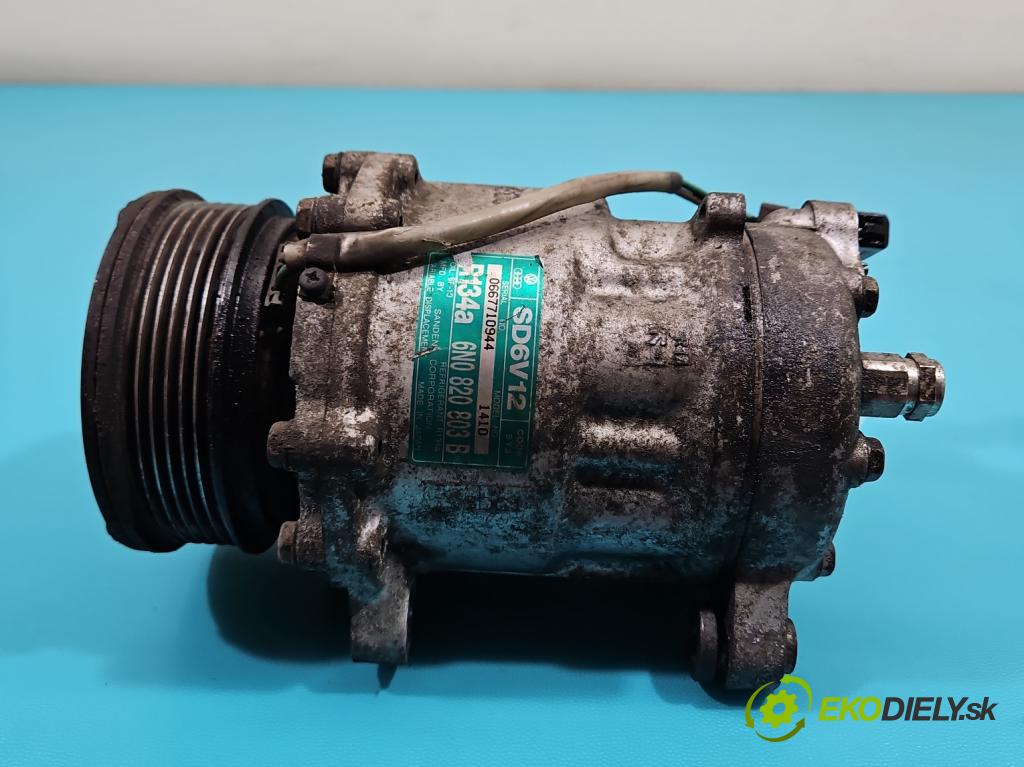 Vw Lupo 1.0b 50KM manual 37 kW 997 cm3 3- Kompresor: klimatizácie 6N0820803B (Kompresor klimatizácie)