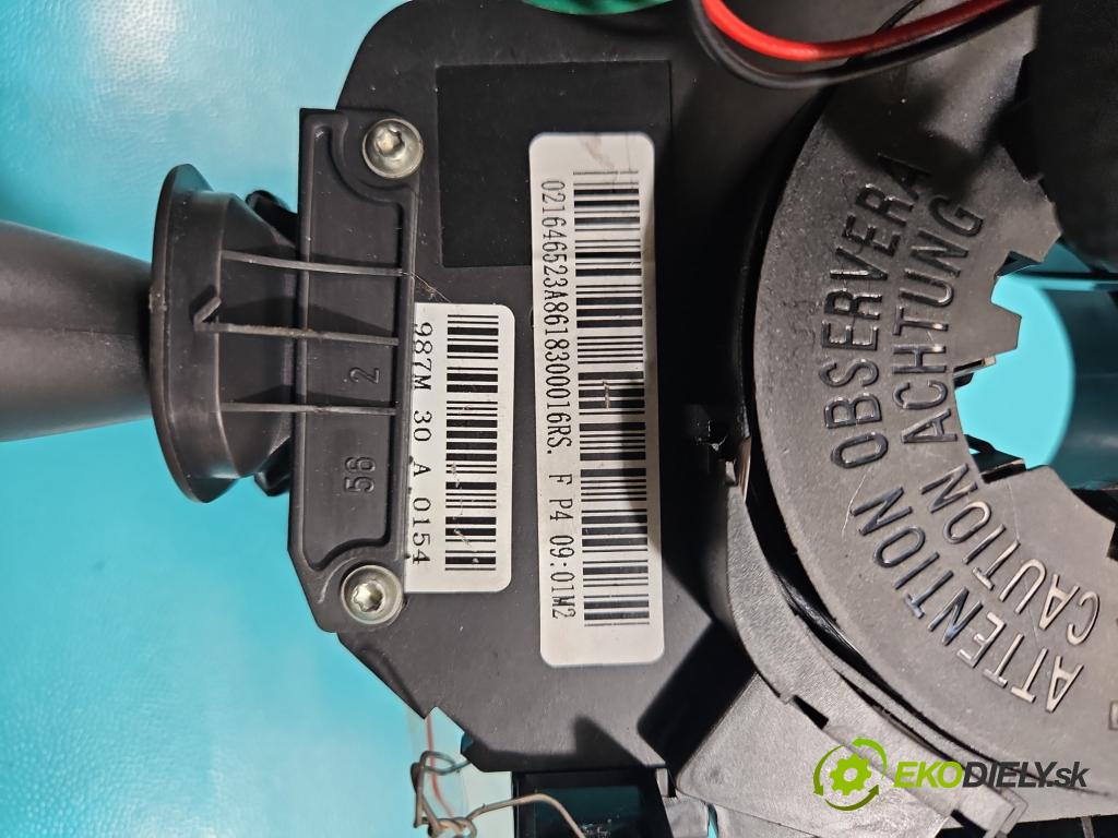 Renault Megane II 2003-2008 1.6 16v 113 HP manual 83 kW 1598 cm3 3- prepínač komplex:  (Prepínacie páčky pod volantom)