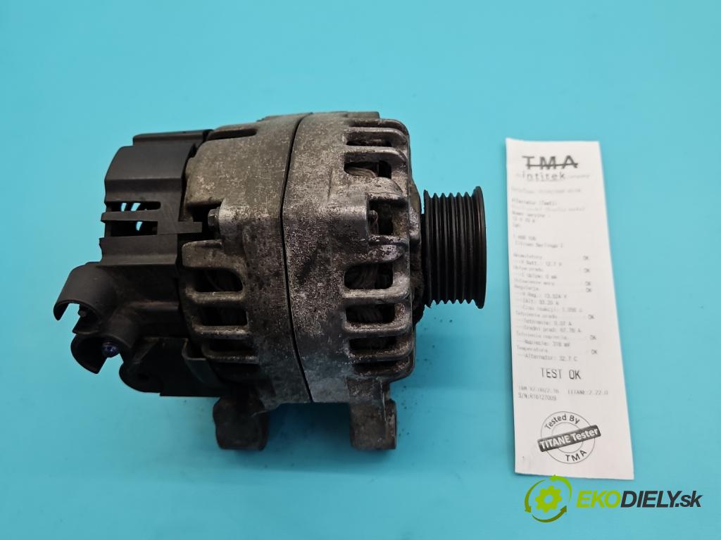 Citroen Berlingo I 1996-2008 1.9d 69KM manual 51 kW 1868 cm3 5- Alternator 9642880280 (Alternátor)