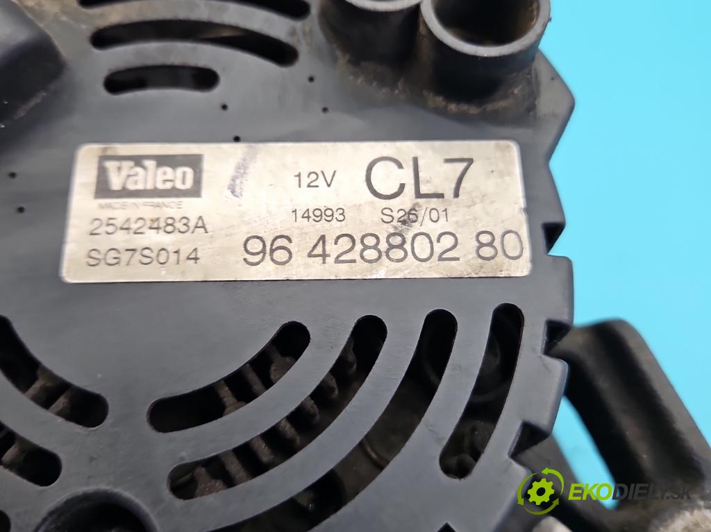 Citroen Berlingo I 1996-2008 1.9d 69KM manual 51 kW 1868 cm3 5- Alternator 9642880280 (Alternátor)