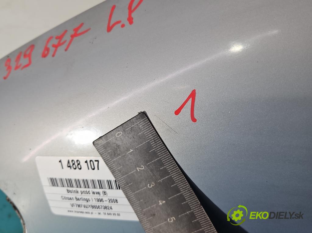 Citroen Berlingo I 1996-2008 1.9d 69KM manual 51 kW 1868 cm3 5- blatnik přední levý  (Levý přední blatník)