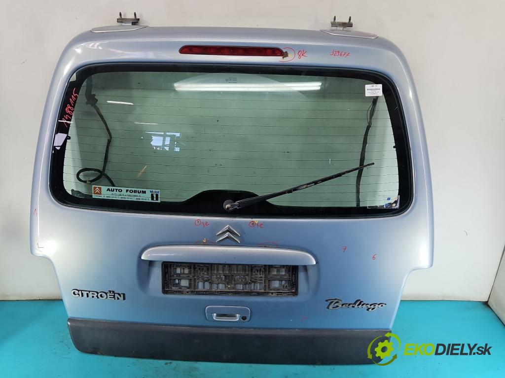 Citroen Berlingo I 1996-2008 1.9d 69KM manual 51 kW 1868 cm3 5- zadní kufrové dveře  (Zadní kapota (kufr))