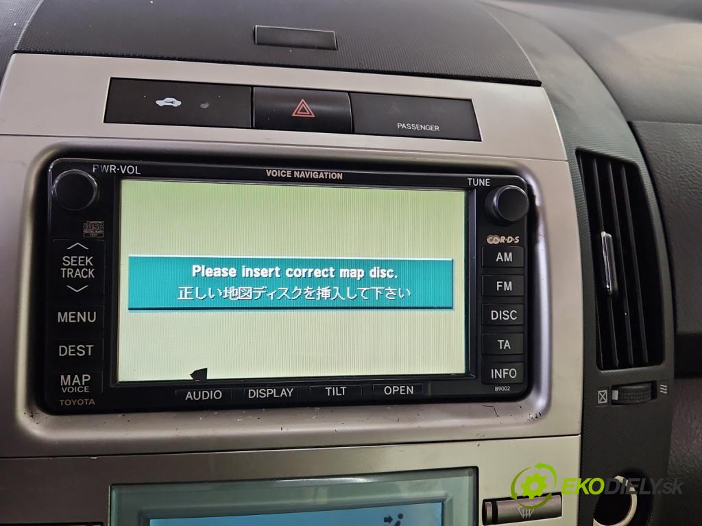 Toyota Corolla Verso II 2004-2009 2.2 D4D 177 HP manual 130 kW 2231 cm3 5- Radio originál 86120-64010