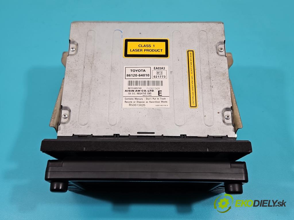 Toyota Corolla Verso II 2004-2009 2.2 D4D 177 HP manual 130 kW 2231 cm3 5- Radio originál 86120-64010