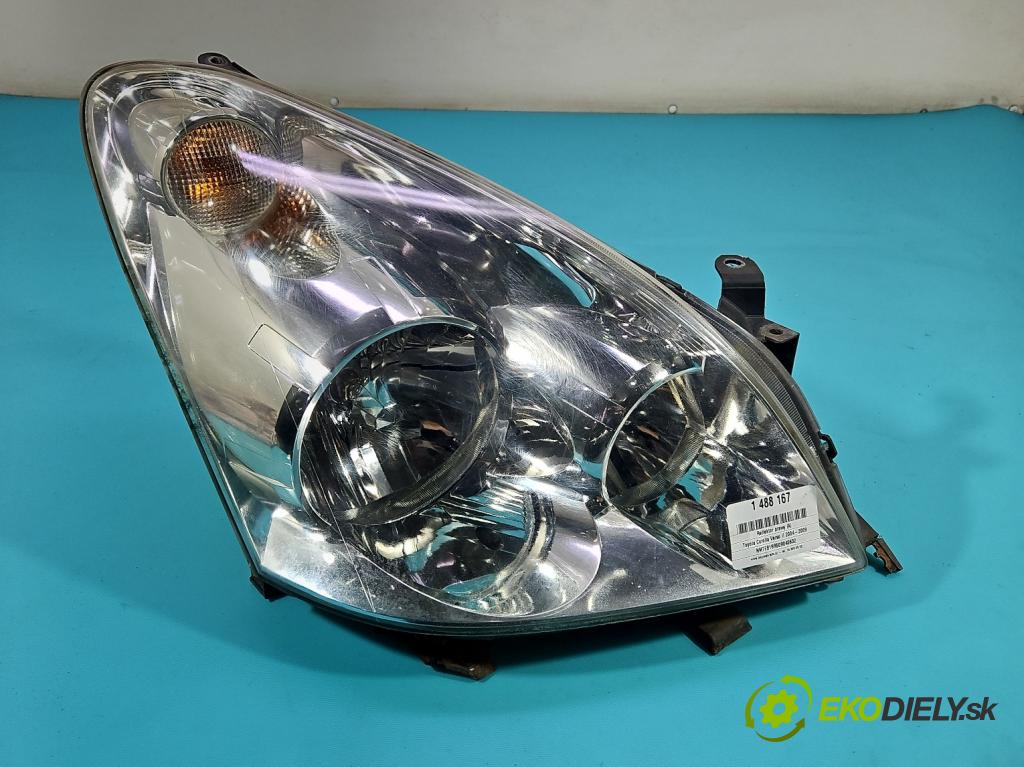 Toyota Corolla Verso II 2004-2009 2.2 D4D 177 HP manual 130 kW 2231 cm3 5- Reflektor: pravý  (Svetlo predné pravé)