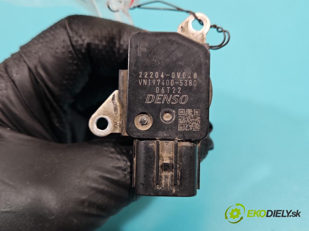 Toyota Yaris III 2011-2020 1.3 vvt-i 99 HP manual 73 kW 1329 cm3 5- průtokoměr: 22204-0V020 (Váha vzduchu)