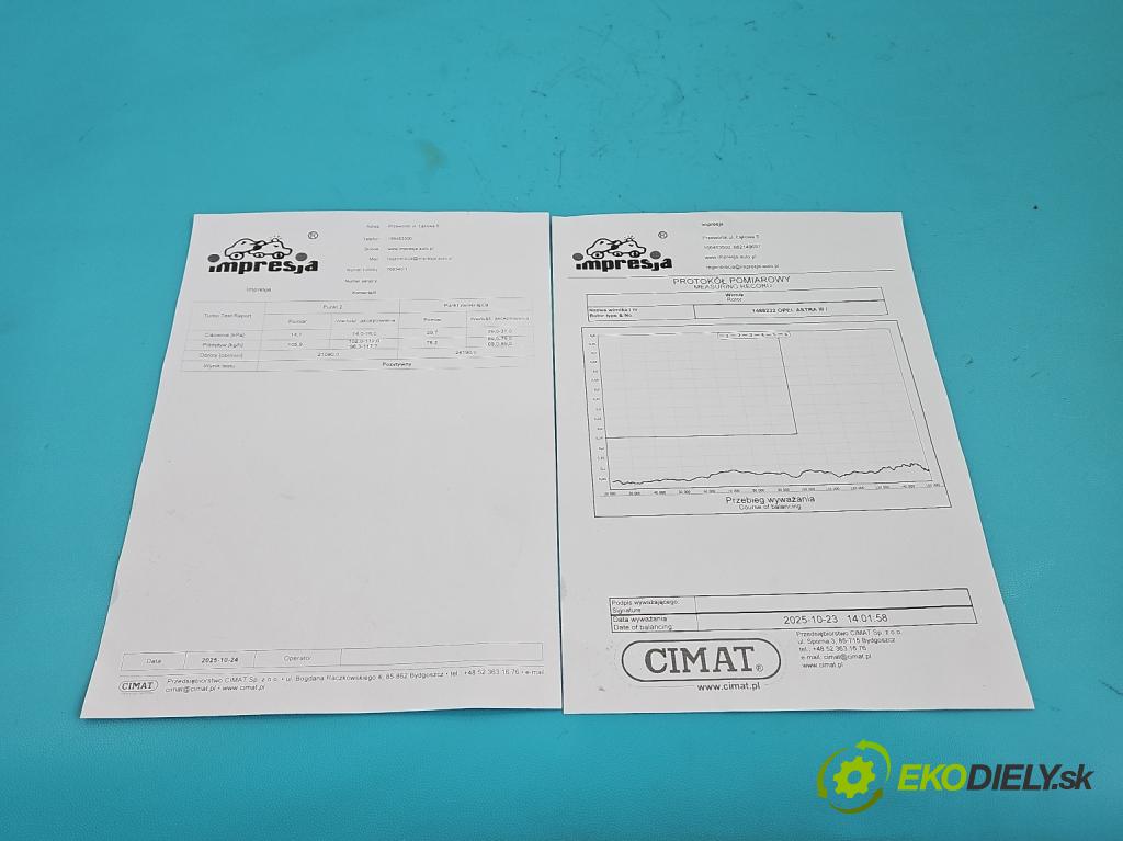 Opel Astra III 2004-2014 1.9 cdti 150 HP manual 110 kW 1910 cm3 5- turbodúchadlo, turbo repasovaná 766340-1