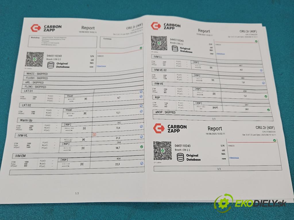 Opel Astra III 2004-2014 1.9 cdti 150 HP manual 110 kW 1910 cm3 5- vstrek 0445110243 (Vstrekovač paliva)