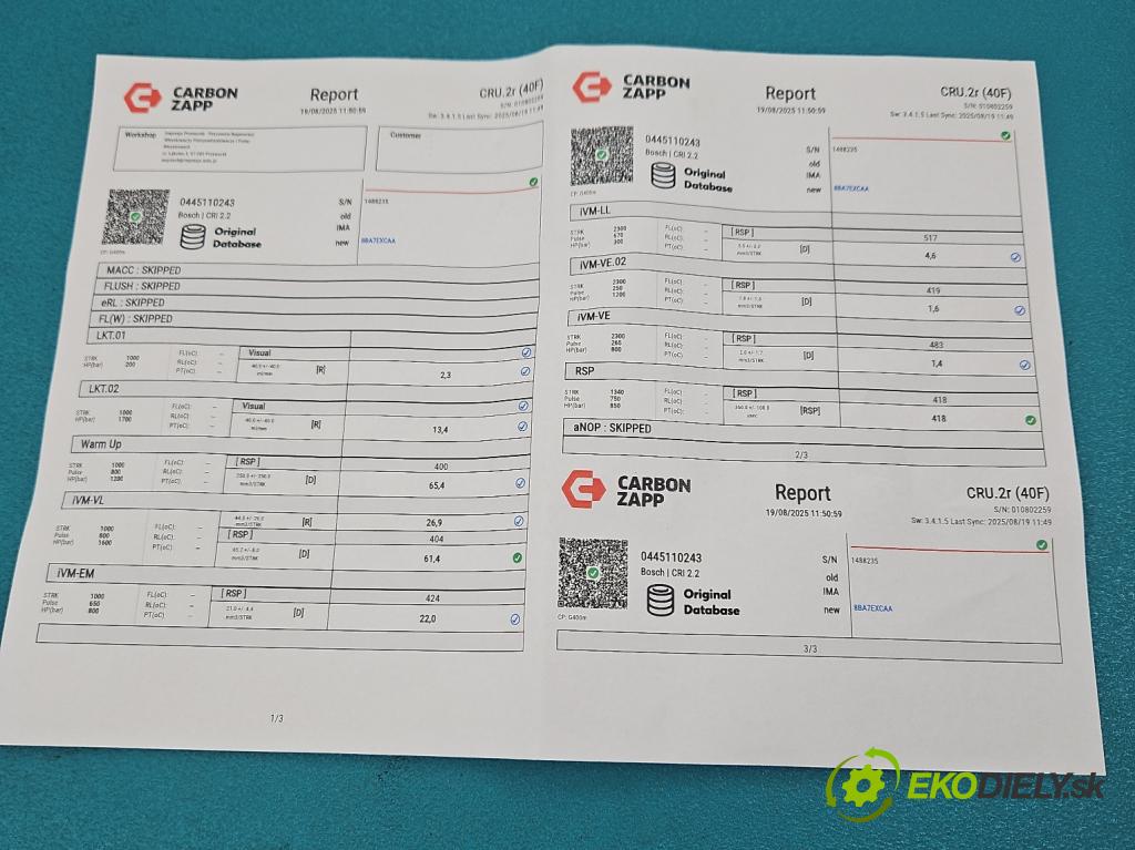 Opel Astra III 2004-2014 1.9 cdti 150 HP manual 110 kW 1910 cm3 5- vstrek 0445110243 (Vstrekovač paliva)