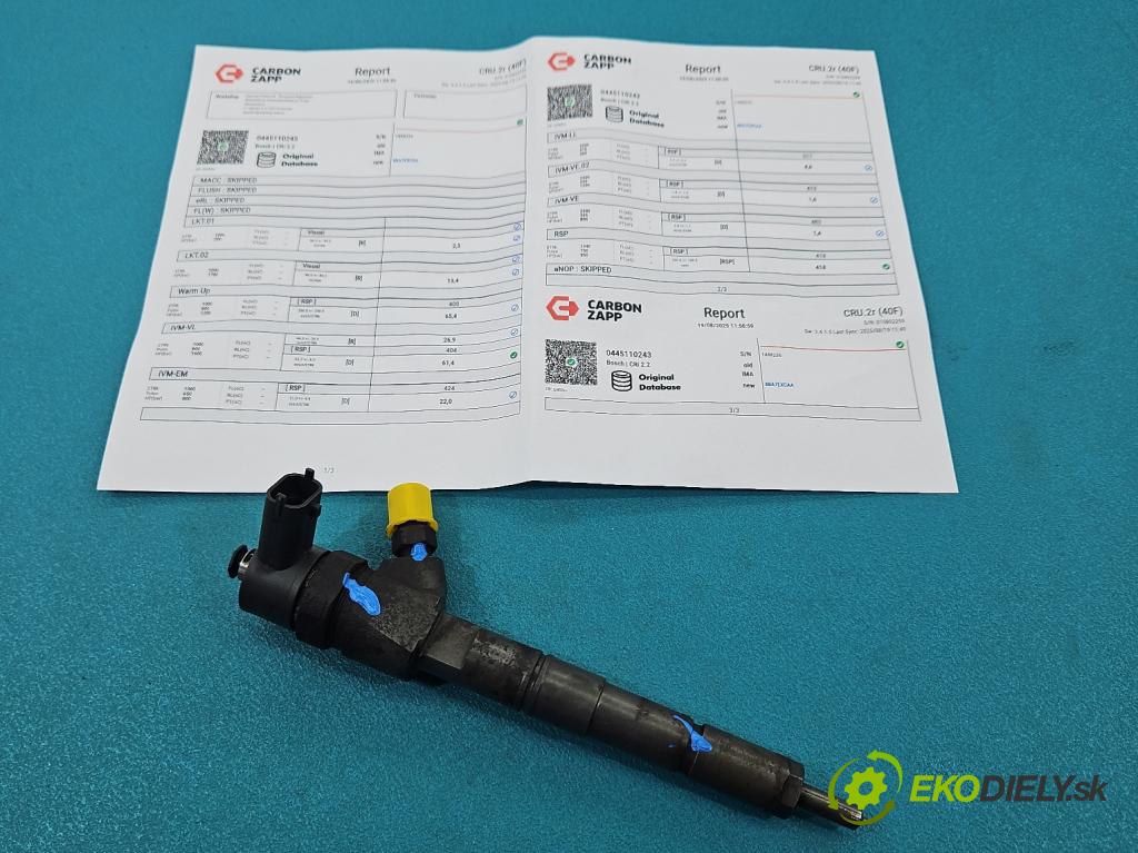 Opel Astra III 2004-2014 1.9 cdti 150 HP manual 110 kW 1910 cm3 5- vstrek 0445110243 (Vstrekovač paliva)