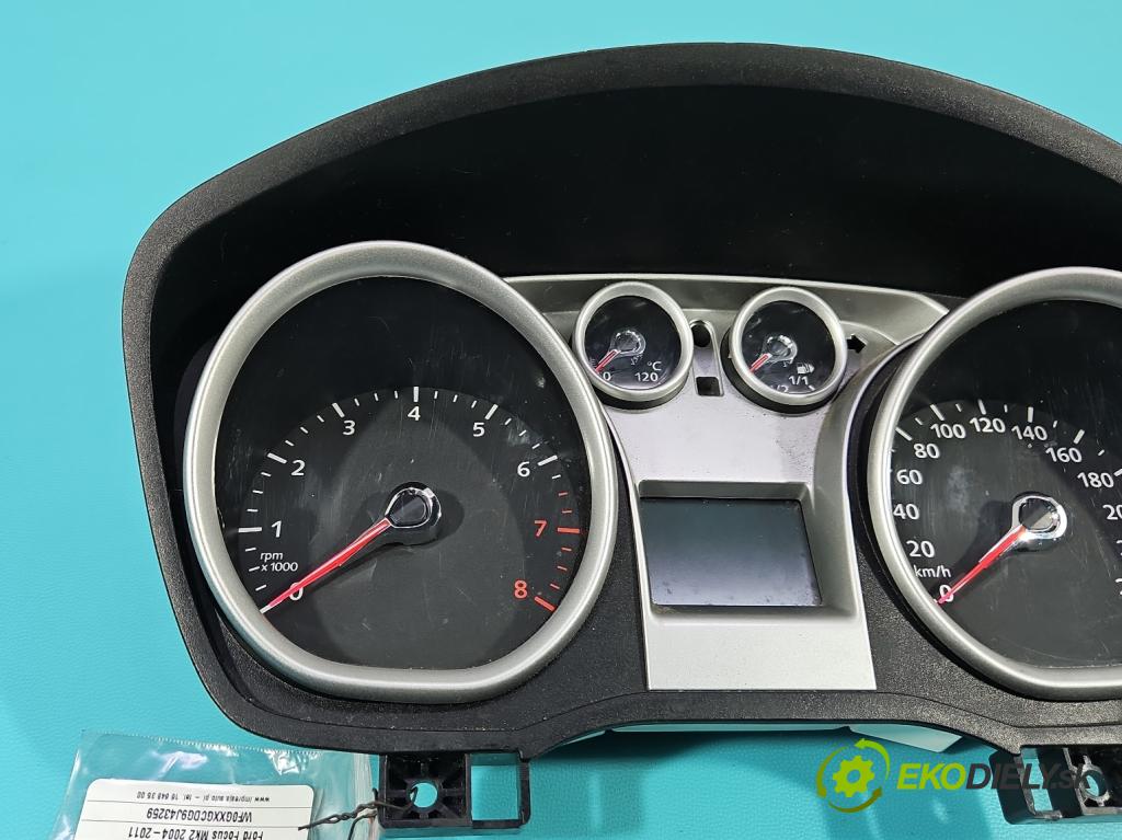 Ford Focus Mk2 2004-2011 1.6 16v 101 HP manual 74 kW 1596 cm3 3- prístrojovka/ budíky 8V4T-10849-EH (Prístrojová doska)