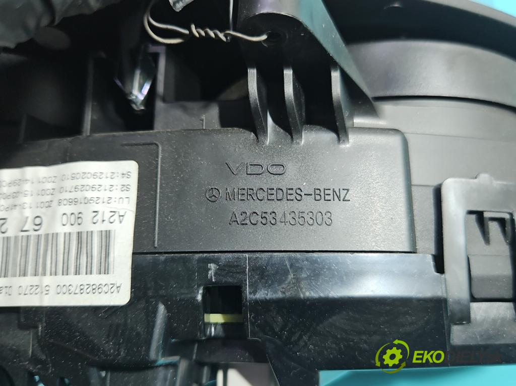 Mercedes E W212 2009-2016 2,2.0 cdi 136 HP automatic 100 kW 2143 cm3 5- prístrojovka/ budíky A2C53435305 (Prístrojová doska)