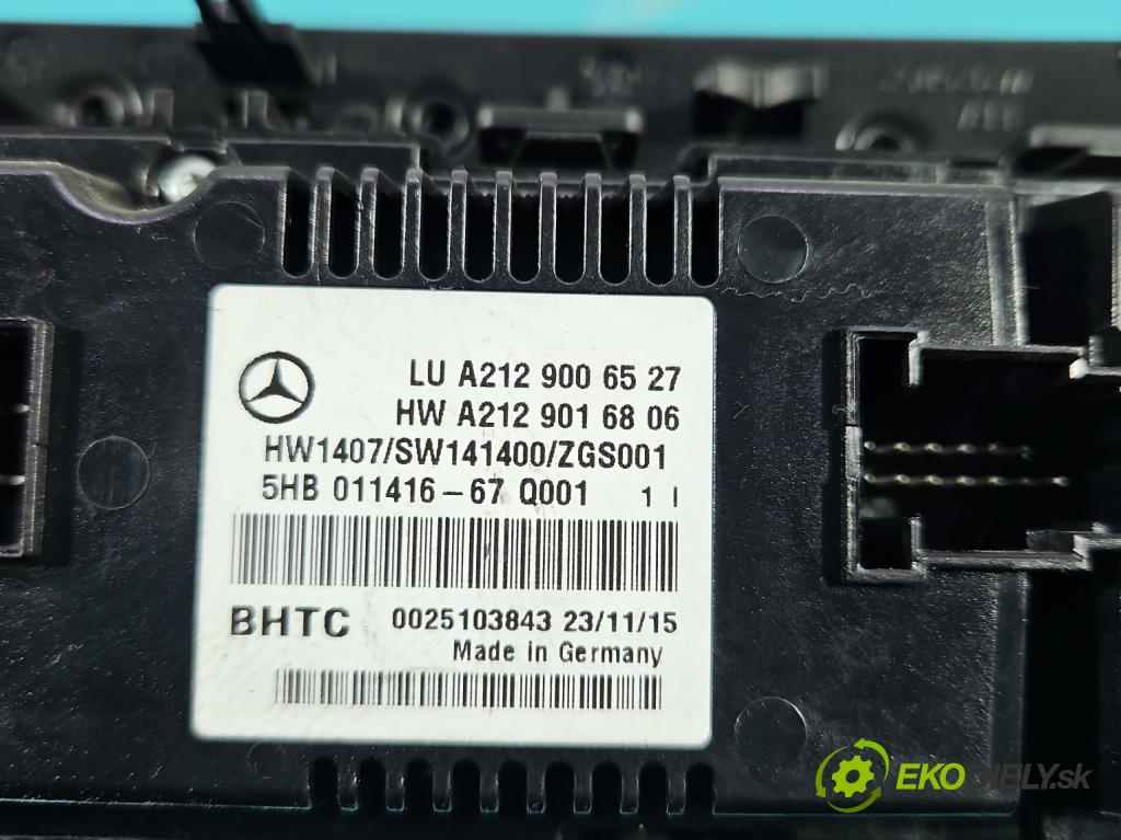 Mercedes E W212 2009-2016 2,2.0 cdi 136 HP automatic 100 kW 2143 cm3 5- panel kúrenia A2129006527