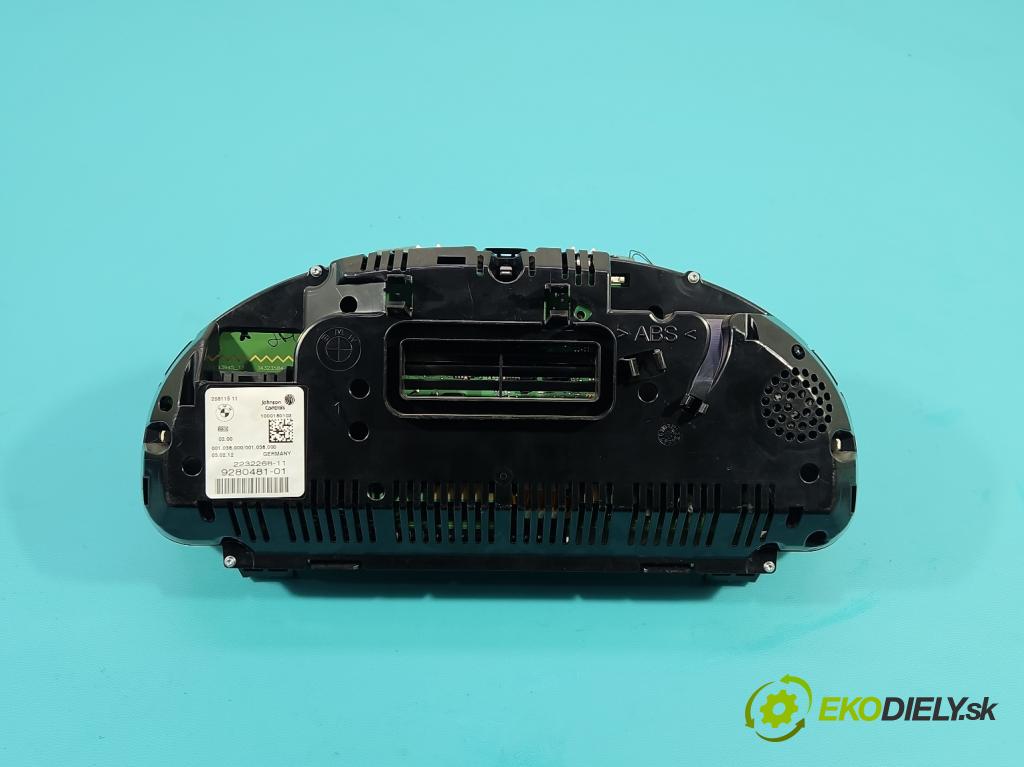 Bmw 5 F10 2010-2017 2.0 T 245KM automatic 180 kW 1997 cm3 4- prístrojovka/ budíky 9280481 (Prístrojová doska)