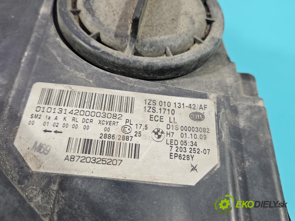 Bmw 5 F10 2010-2017 2.0 T 245KM automatic 180 kW 1997 cm3 4- Reflektor: pravý 7203252 (Svetlo predné pravé)