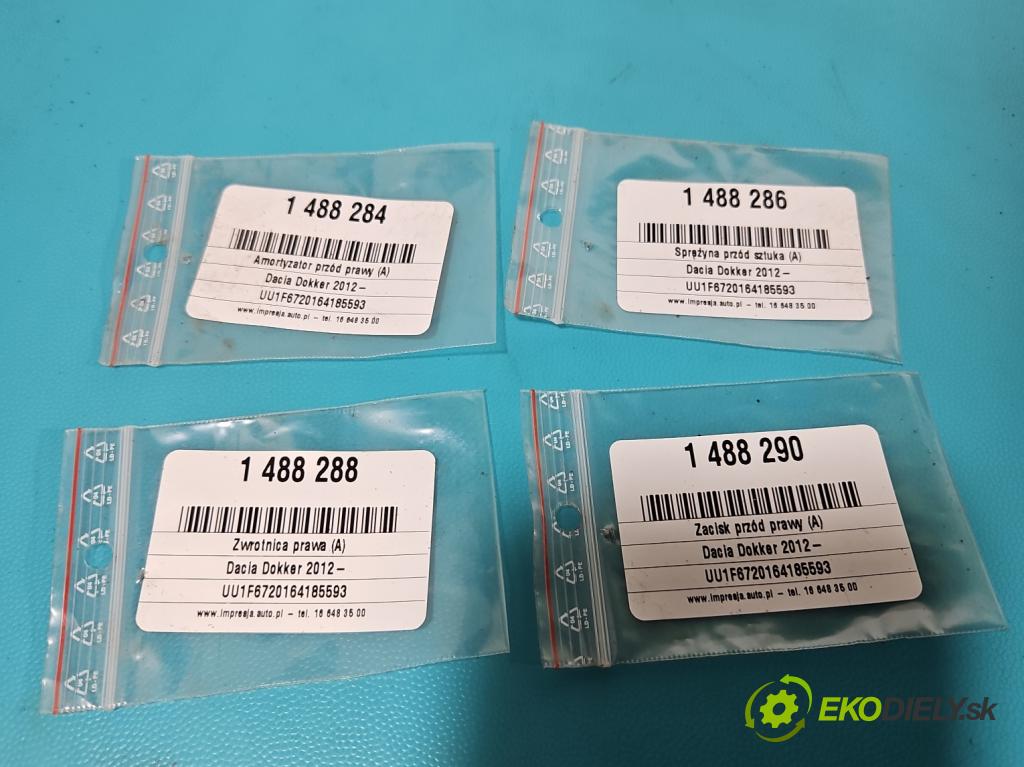 Dacia Dokker 2012- 1.3 TCE: 102 hp manual 75 kW 1332 cm3 5- náboj pravé  (Náboj kola)