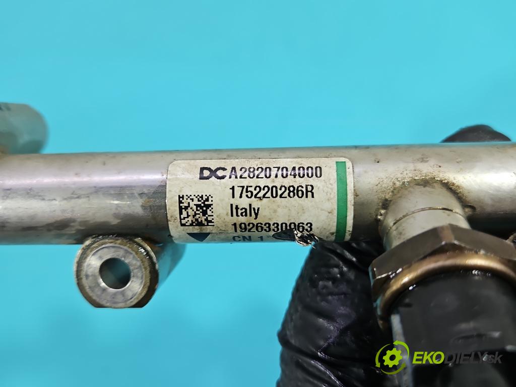 Dacia Dokker 2012- 1.3 TCE: 102 HP manual 75 kW 1332 cm3 5- lišta vstrekovacia A2820704000 (Vstrekovacia lišta)