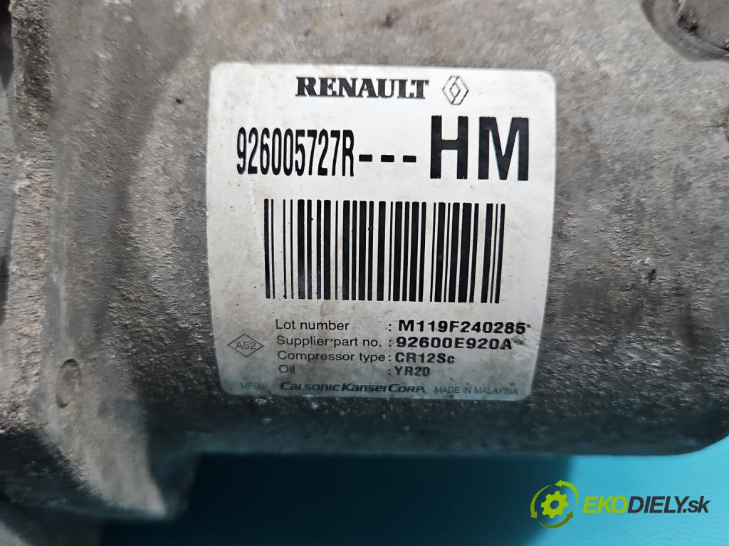 Dacia Dokker 2012- 1.3 TCE: 102 HP manual 75 kW 1332 cm3 5- Kompresor: klimatizácie 926005727R (Kompresor klimatizácie)