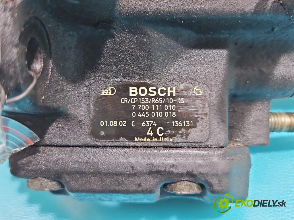 Renault Scenic I 1996-2003 1.9 dci 102 HP manual 75 kW 1870 cm3 5- čerpadlo vstrekovacia 0445010018 (Vstrekovacie čerpadlo)