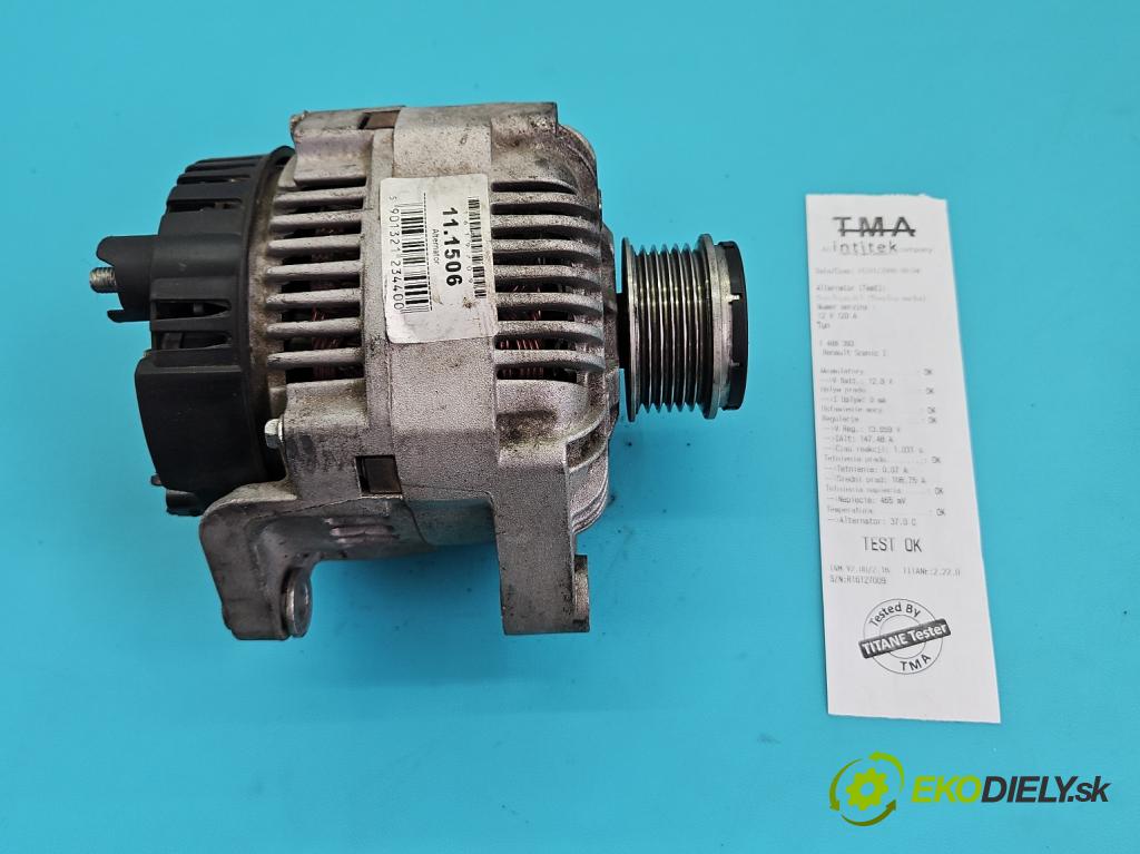 Renault Scenic I 1996-2003 1.9 dci 102 HP manual 75 kW 1870 cm3 5- Alternator  (Alternátor)