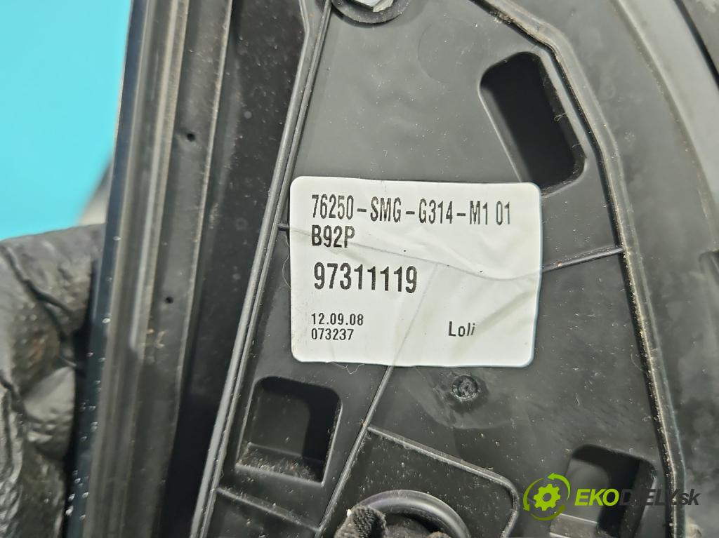 Honda Civic VIII 2006-2011 1.8 16V 140 hp manual 103 kW 1799 cm3 5- zpětné zrcátko levé  (Klika dveří ostatní)