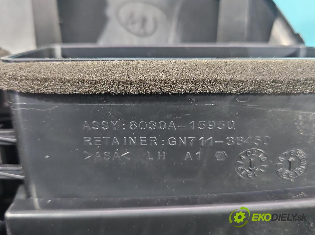 Mitsubishi ASX 2010-2021 1.6 16v 117 HP manual 86 kW 1590 cm3 5- Mřížka: kúrenia stredová 8030A-15950 (Mriežka kúrenia (fukár))