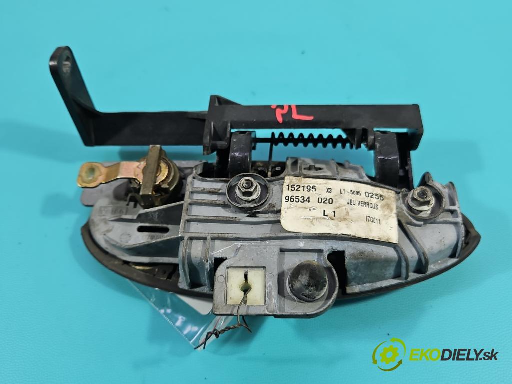 Citroen C5 I 2001-2008 1,8.0 16V 116 HP manual 85 kW 1749 cm3 5- rukoväť predné ľavé mimo:  (Kľučka dverí vonkajšia predná ľavá)