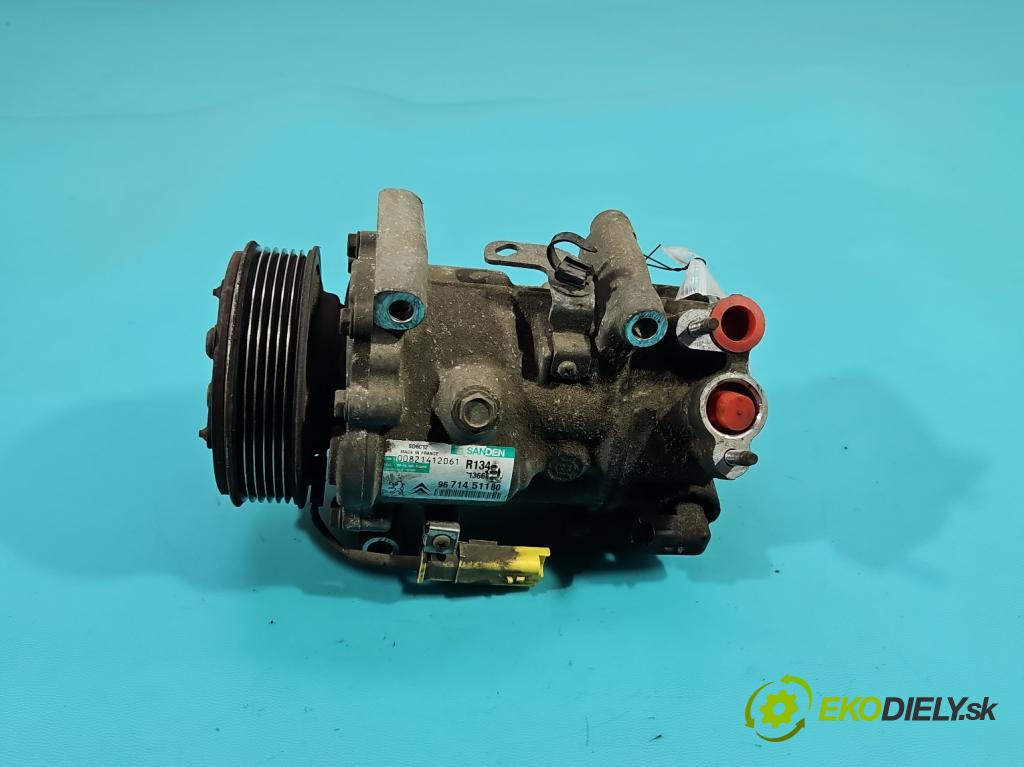 Citroen C4 II 2010-2017 2.0 hdi 150 HP manual 110 kW 1997 cm3 5- Kompresor: klimatizácie 9671451180 (Kompresor klimatizácie)