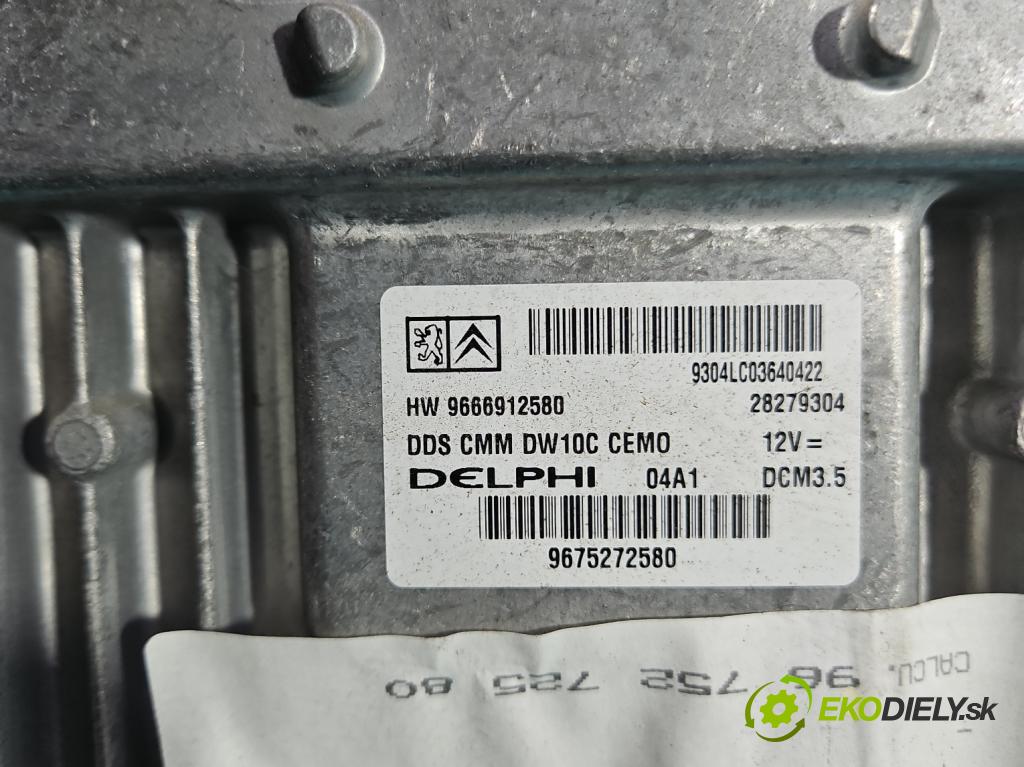 Citroen C4 II 2010-2017 2.0 hdi 150 HP manual 110 kW 1997 cm3 5- riadiaca jednotka motora 9666912580
