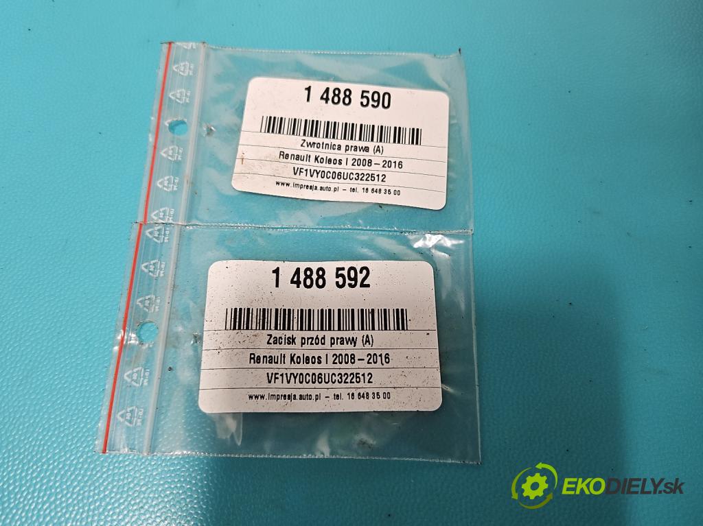 Renault Koleos I 2008-2016 2.5 16V 167 hp manual 123 kW 2488 cm3 5- náboj pravé  (Náboj kola)