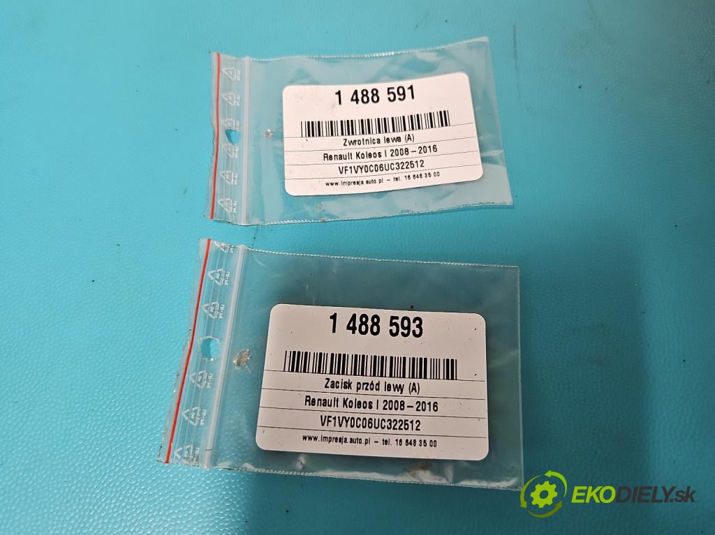 Renault Koleos I 2008-2016 2.5 16V 167 hp manual 123 kW 2488 cm3 5- náboj levé  (Náboj kola)