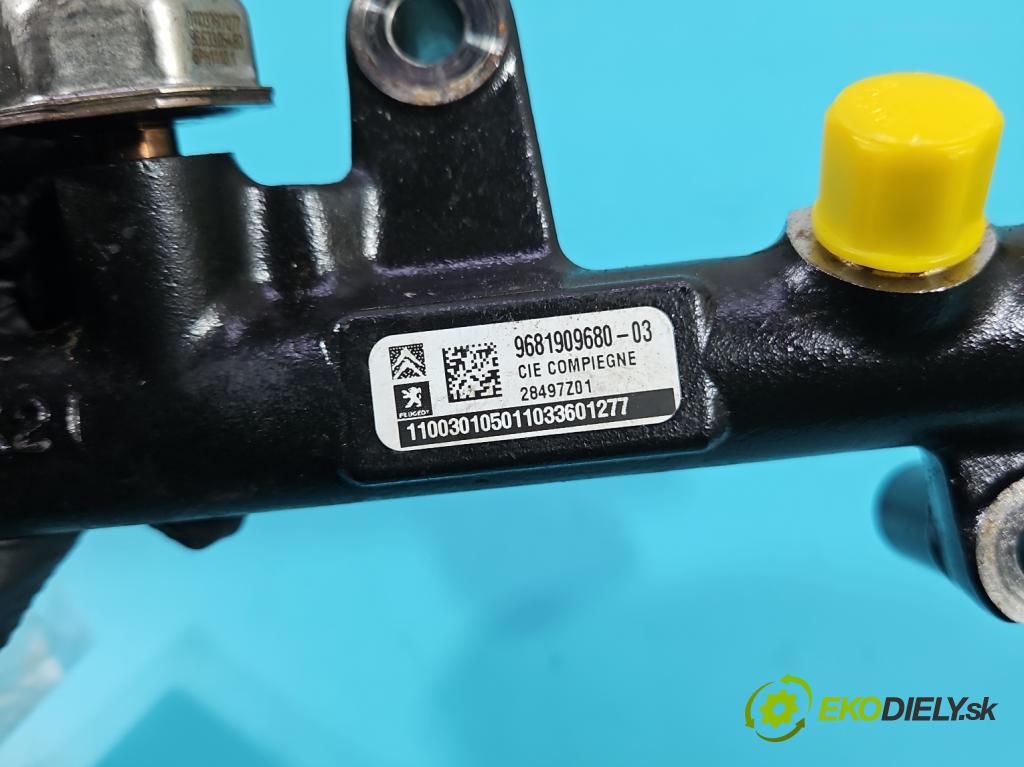 Citroen C4 II 2010-2017 2.0 hdi 150 HP manual 110 kW 1997 cm3 5- lišta vstrekovacia 9681909680 (Vstrekovacia lišta)