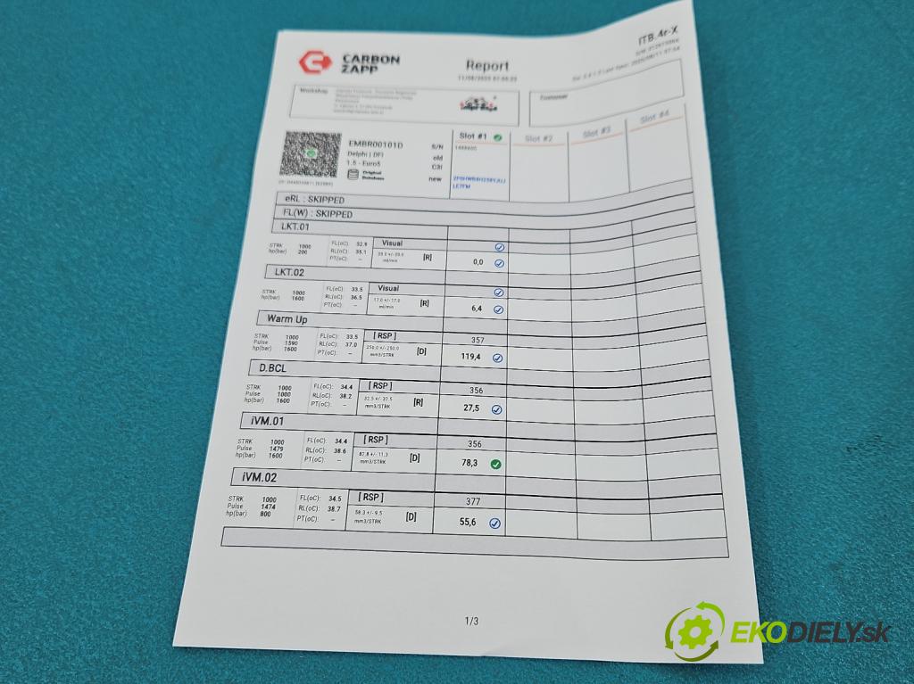 Citroen C4 II 2010-2017 2.0 hdi 150 HP manual 110 kW 1997 cm3 5- vstrek EMBR00101D (Vstrekovač paliva)