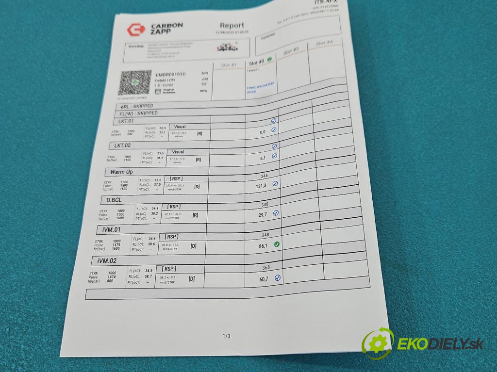 Citroen C4 II 2010-2017 2.0 hdi 150 HP manual 110 kW 1997 cm3 5- vstrek EMBR00101D (Vstrekovač paliva)