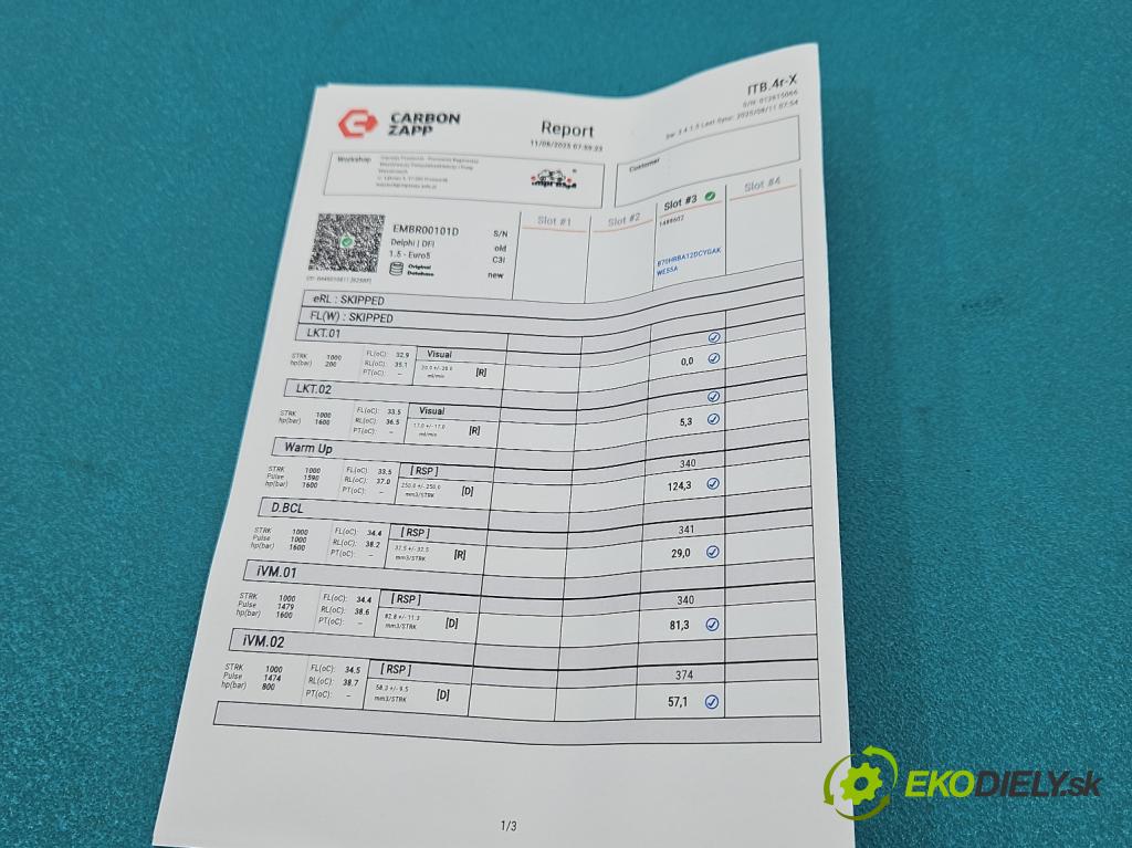 Citroen C4 II 2010-2017 2.0 hdi 150 HP manual 110 kW 1997 cm3 5- vstrek EMBR00101D (Vstrekovač paliva)