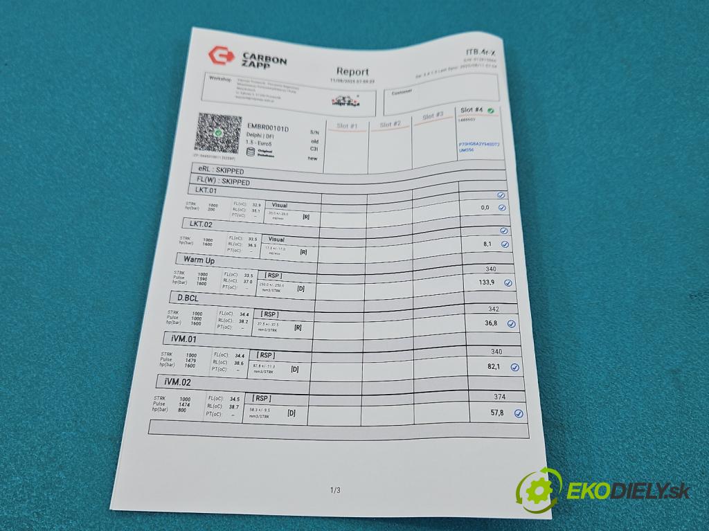 Citroen C4 II 2010-2017 2.0 hdi 150 HP manual 110 kW 1997 cm3 5- vstrek EMBR00101D (Vstrekovač paliva)