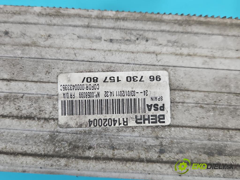 Citroen C4 II 2010-2017 2.0 hdi 150 HP manual 110 kW 1997 cm3 5- Intercooler 9673015780 (Intercooler (chladič nasávaného vzduchu))