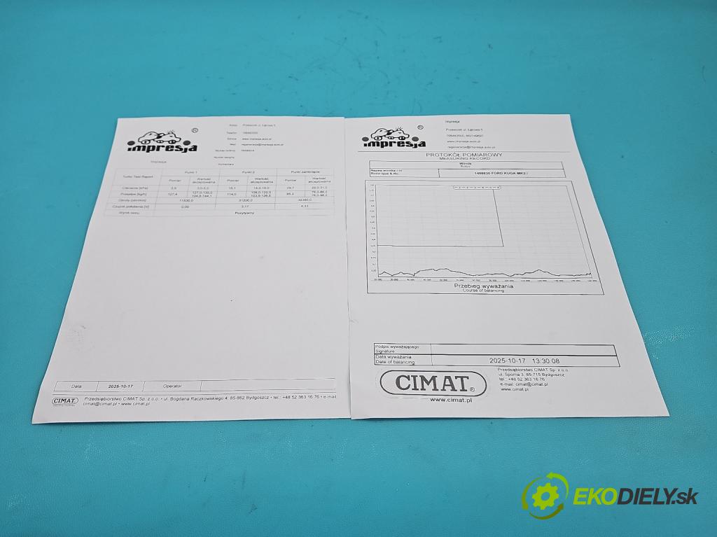 Ford Kuga Mk2 2013-2019 2.0 tdci 150 HP manual 110 kW 1997 cm3 5- turbodúchadlo, turbo repasovaná 765993-4