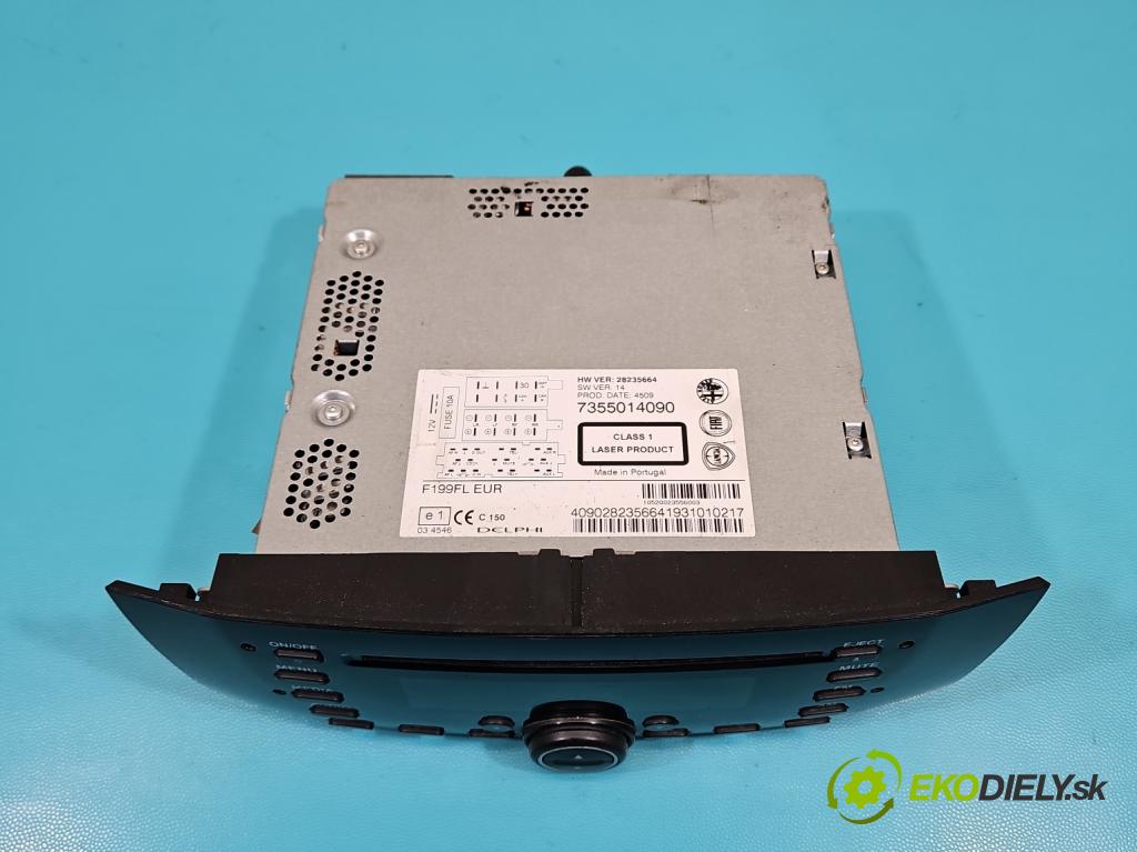 Fiat Punto Grande 1.4 8v 77 HP manual 57 kW 1368 cm3 5- Radio originál 7355014090
