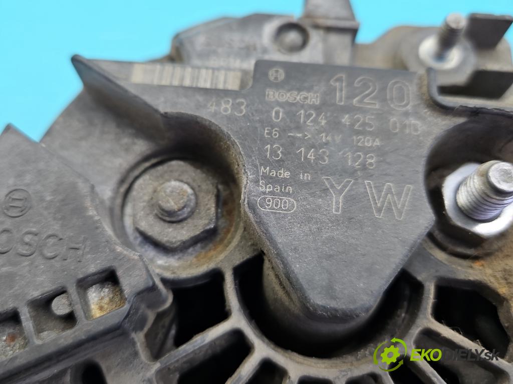 Opel Corsa C 2000-2006 1.4 16V 90 HP automatic 66 kW 1389 cm3 5- Alternator 0124425010 (Alternátor)