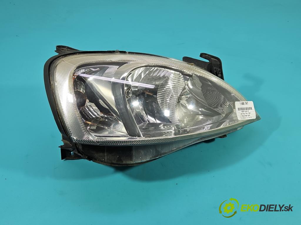 Opel Corsa C 2000-2006 1.4 16V 90 hp automatic 66 kW 1389 cm3 5- světlo pravý  (Pravé přední světlo)